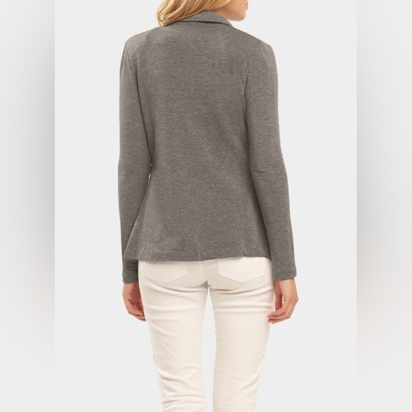 Tart grey buttoned jersey blazer - Picture 2 of 8